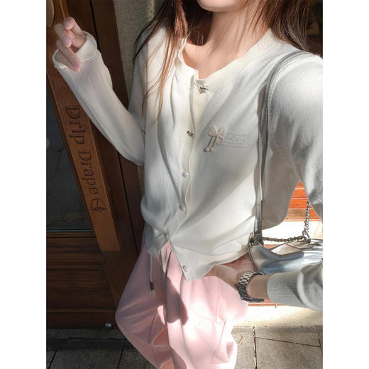 <曾小咸推荐>韩系温柔风软糯针织开衫 商品图3