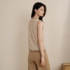金三塔背心女真丝桑蚕丝条纹针织打底秋冬内搭上衣   YZFFC704 商品缩略图3