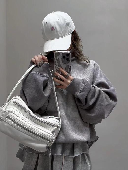 Acne 25Fw早秋新款 学院风徽标印花休闲落肩高领卫衣（ZY*MM） 商品图3