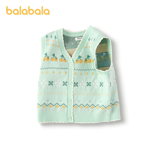 【商场同款】巴拉巴拉宝宝针织马甲女童开衫V领2025秋季新款毛衣 商品图4