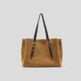 GOODBAI 916 麂皮组合扣单肩托特包