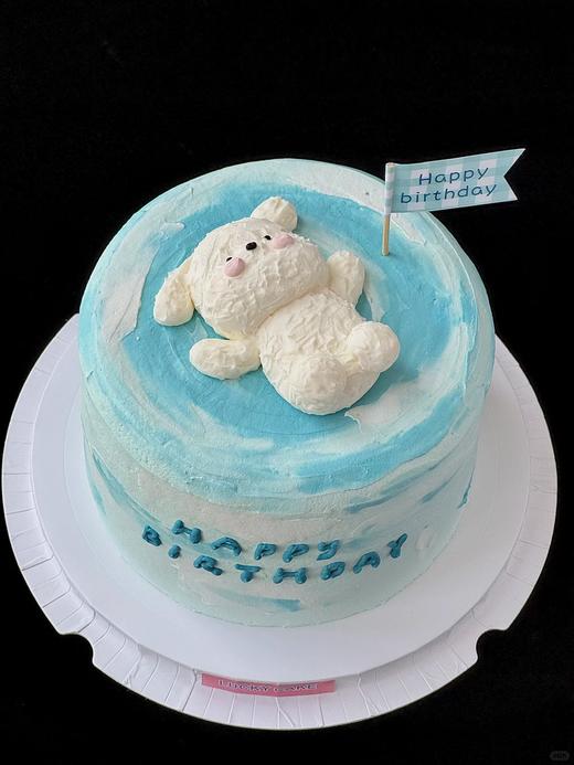 多款式~躺平线条狗小动物卡通蛋糕-低糖处理无添加 商品图1