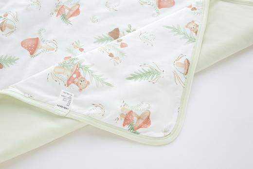 （特惠）金发拉比寝具i5-0蘑菇小熊抱被90*90灰绿LYEE10641341000 商品图5