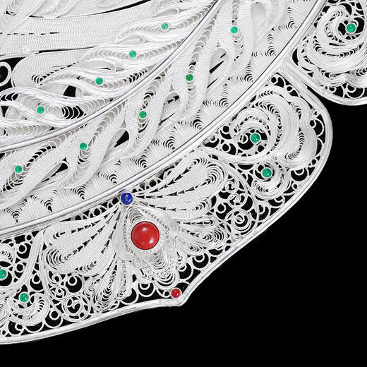 子佩集S999银手工银花丝【凤舞云霄花丝盘】大师工坊原创设计【FWYX】2506 商品图5