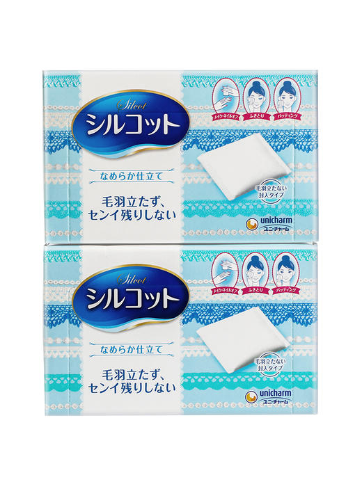 Unicharm 尤妮佳 化妆棉 82枚*2盒 商品图0