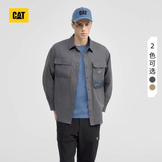 【春上新】【95折】6楼卡特CAT秋款网装口袋休闲长袖衬衣深灰色CO3SHW36051C08，吊牌价728，折后价692 商品图0