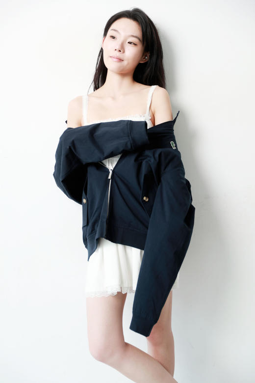 老钱风哈灵顿夹克，出口法国。胸口小标刺绣风衣夹克外套C080566 商品图8