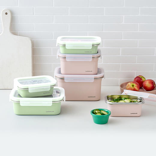乐扣乐扣保鲜盒316不锈钢食品冰箱收纳LST511 商品图8