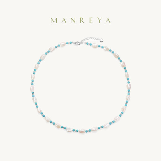 Manreya玛芮雅“珠络青漪“淡水珍珠项链锁骨链女精致|淡水珍珠，长度41+4cm 商品图0