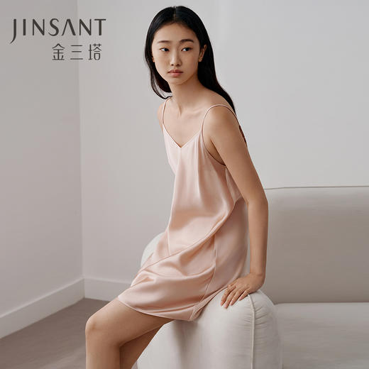 金三塔 女真丝吊带&内衣&睡裙&衣裤套 商品图6
