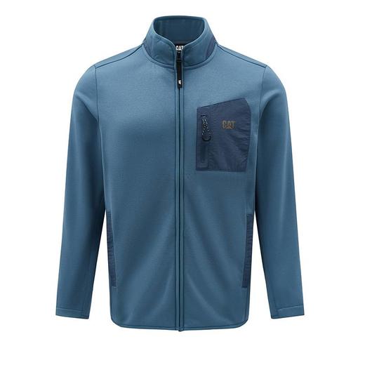 【云粉节】【95折】6楼卡特CAT秋款开襟无帽卫衣深蓝色CO3SWW36041C78，吊牌价798现价758 商品图0