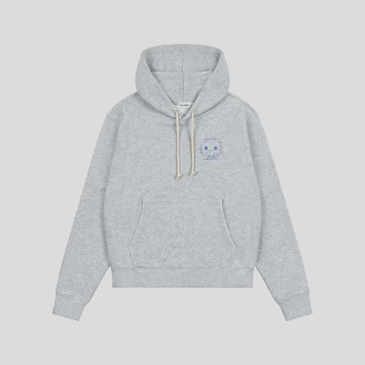 GOODBAI nice to meet you表情印花连帽卫衣 商品图1