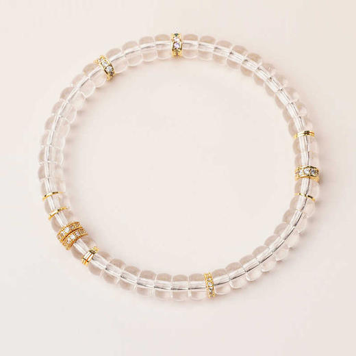 一念澄明天然白水晶归圆手串6mm 商品图1