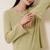 【深睡眠蚕丝睡衣】金三塔针织睡衣女桑蚕丝羊毛宽松家居服衣裤套  YZFFC201 商品缩略图1
