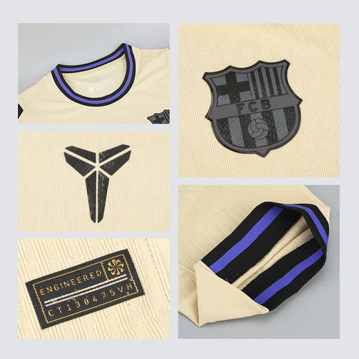 小李子耐克25-26赛季巴萨客场短袖球衣球员版成人男HJ4554-784 商品图3