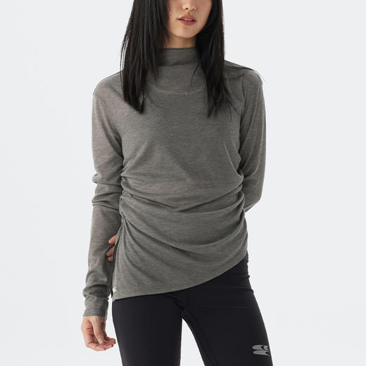 CryingCenter 收腰抽褶燕尾摆长袖上衣 哭喊中心 商品图1