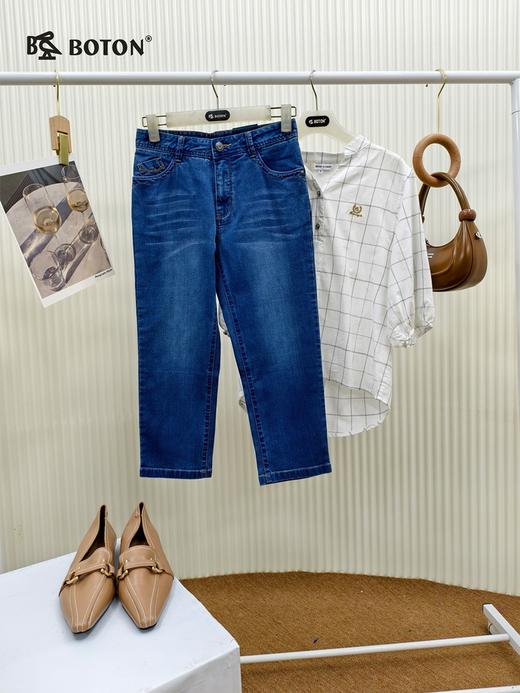 【第2件半价！尾货清仓不退换】波顿女士七分牛仔裤LF563217 商品图3