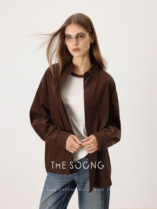 THESOONG|"典雅韵味"纯棉亲肤柔软松弛感polo领外套HWCS7535 商品图2