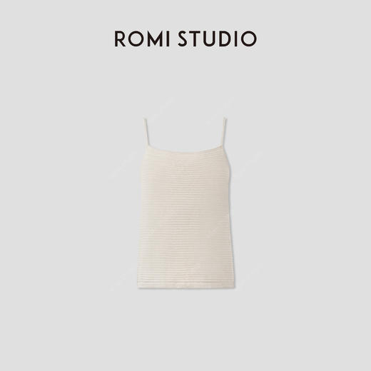 ROMI STUDIO“邂逅夏日”天然亚麻重工浮雕提花针织吊带 RWCRSZ3874 商品图1