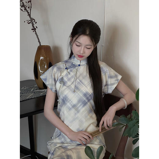 ＬＳＢ全开襟古法旗袍少女日常可穿清冷感2025新款复古民国风高端气质夏 商品图3