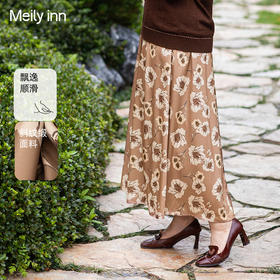 （群内秒杀价）【顺滑飘逸 半身裙】复古显瘦半身裙，有里衬不透光，斜纹缎面料，不易皱~裙身淡雅有光泽感，自然随意有奢华感，柔和亲肤