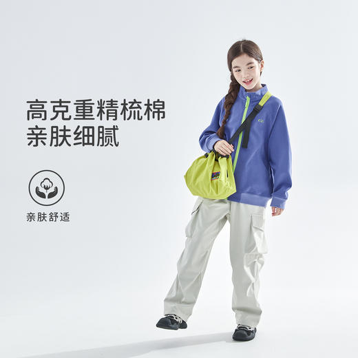 cicochild 25年秋季新款女童拉链卫衣外套中领加绒保暖儿童上衣 商品图1