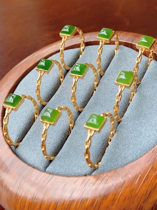 简约版天然碧玉开口戒 CF 商品图0