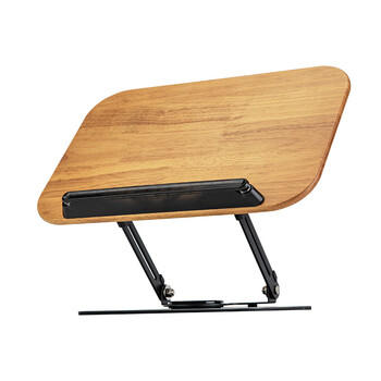 齐心（COMIX）实木阅读架360°旋转支架 儿童看书写字读书架 学生桌面可折叠升降多功能儿童礼物 XS-118 商品图3