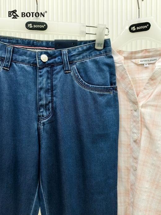 【第2件半价！尾货清仓不退换】波顿女士弹力七分牛仔裤LF552216 商品图2