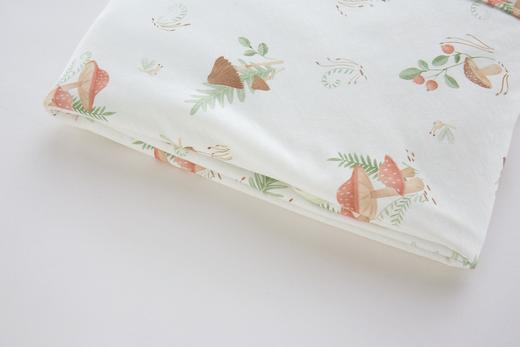 （特惠）金发拉比寝具i5-0蘑菇小熊抱被90*90灰绿LYEE10641341000 商品图9