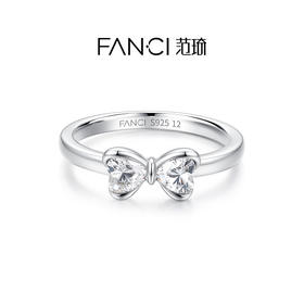 Fanci范琦心爱蝴蝶结戒指闭口轻奢甜美设计送女友礼物