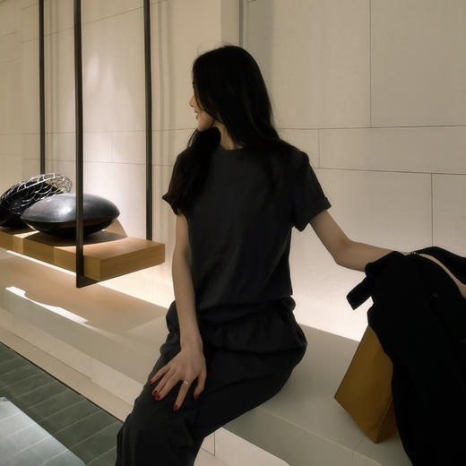 ROMI STUDIO“基础随性”高密度棉双贴袋抽绳工装休闲裤RWCAX64990  商品图3