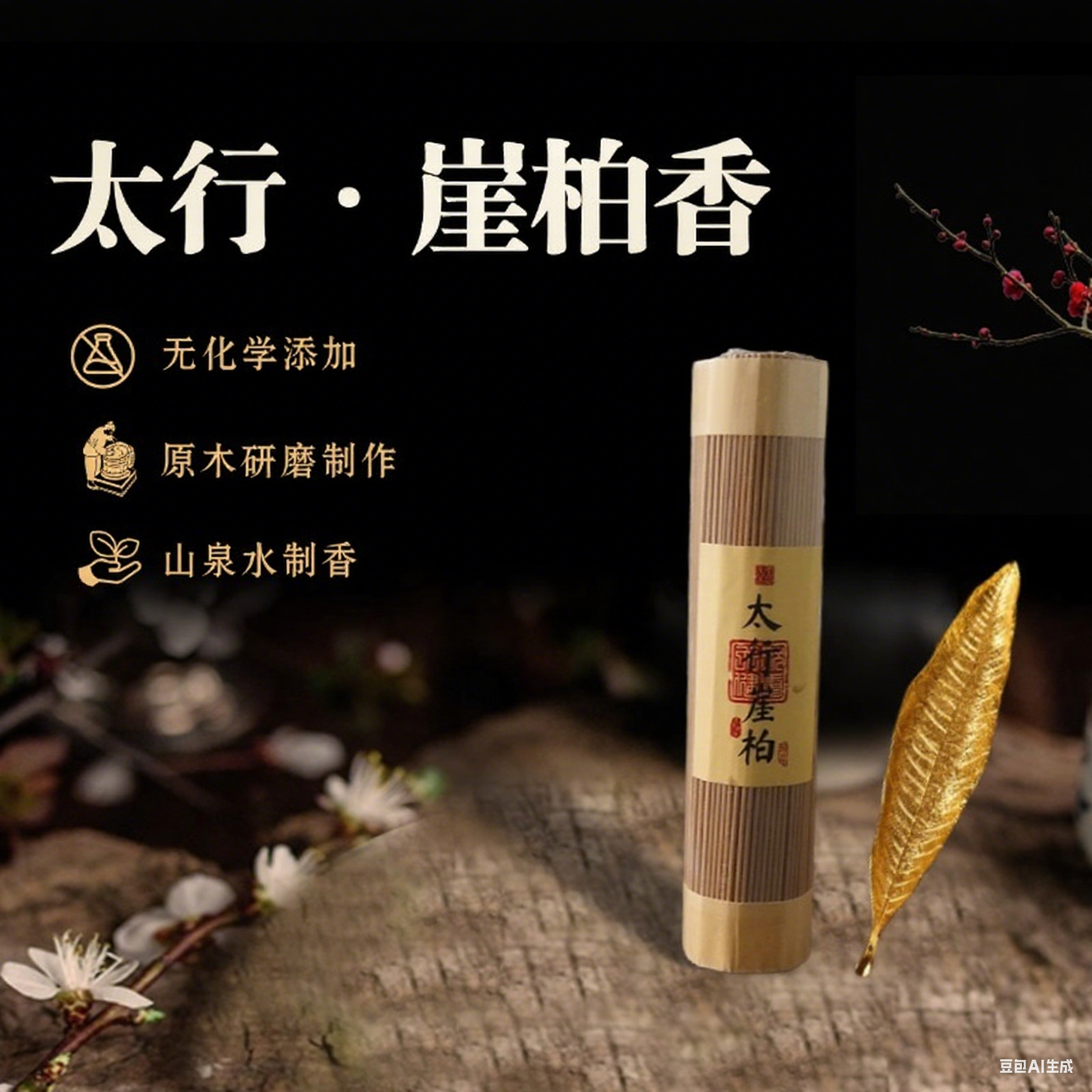 崖柏线香 天然木质香料 书房熏香 睡得安稳