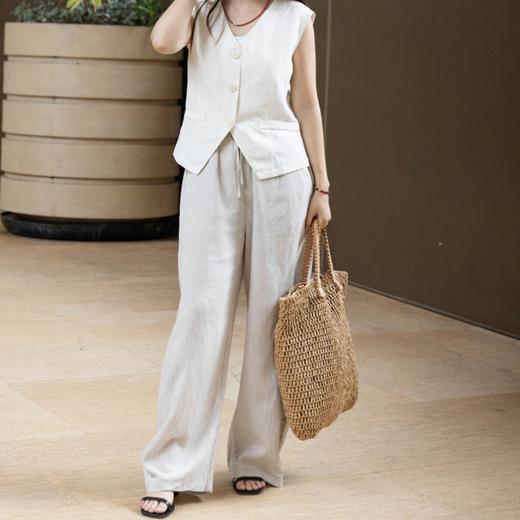 Aimi天丝亚麻山本弯刀裤|舒适透气，修饰腿型，夏天必入神裤 商品图0