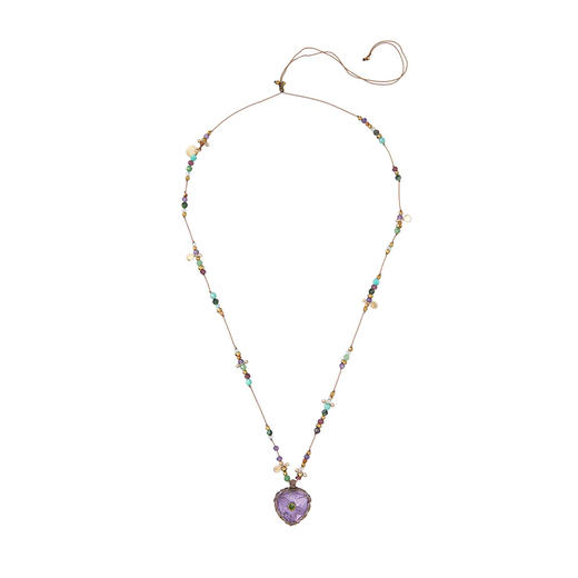 北京仓｜ROOM SERVICE-BLOSSOM-紫水晶 心形 吊坠 项链［法国设计师］ 商品图7