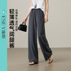 【亏本售！冰丝阔腿裤】逸阳夏薄高腰垂感凉爽直筒休闲裤子6122 商品缩略图1