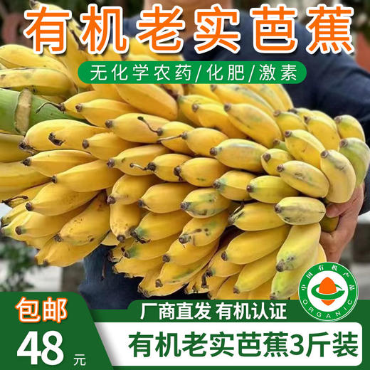 【厂商直发】云南有机老实芭蕉3斤/4.8斤装口感香甜软糯包邮 商品图6