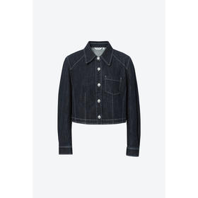 【商场同款】诗凡黎翻领牛仔外套2025春新款上衣外搭女3G3110451