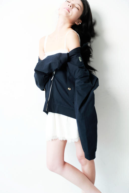 老钱风哈灵顿夹克，出口法国。胸口小标刺绣风衣夹克外套C080566 商品图11