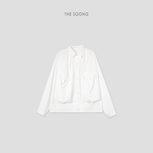 THESOONG|"量感艺术"经典舒适肤感polo翻领夹克外套HWWT7414 商品图5