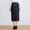 【亮片半身裙】EITIE爱特爱气质优雅复古显瘦直筒过膝2025秋新款半身群C2506806 商品缩略图9