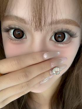 hanawink半年抛美瞳 甜甜圈杏仁 14.5mm