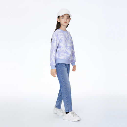 女童全腰梭织牛仔裤冬季新款安奈儿童装EG546574 商品图5