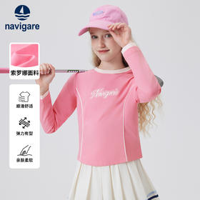 【纳维凯尔】【凉感索罗娜】【120-165】Navigare意大利小帆船女童长袖T恤