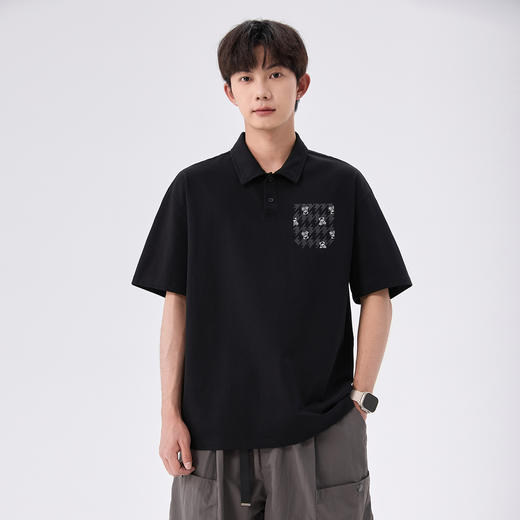 gxgjeans男装 【凉感】男士POLO衫2025夏款透气百搭休闲短袖男K&C 商品图2