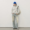 714street美式宽松落肩半拉链卫衣男2025秋冬国潮抓绒情侣款上衣 商品缩略图3