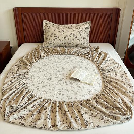 独家！【觅瑾素雅文艺 A类亚麻混纺床笠】“会呼吸”的天然面料！A类母婴级 9种花色可选 一抹即平翻身不移位 商品图11