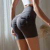 【147元任选3件】跃牌【蚂蚁运动】系列 高腰提臀健身短裤女弹力紧身蜜桃臂瑜伽裤K3490（活动产品，收货7天内支持退换） 商品缩略图3