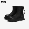 MIO米奥弹力靴圆头厚底中筒袜靴瘦瘦靴时尚百搭女靴M255625096 商品缩略图2