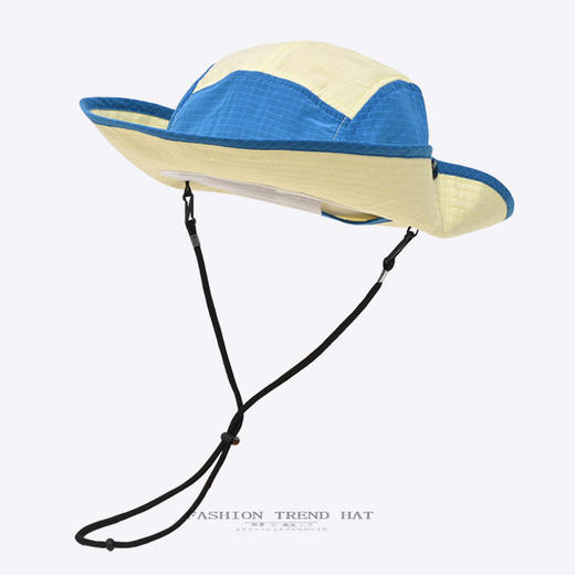 【山系户外❗轻薄大檐渔夫帽】高效防晒穿戴舒适，轻巧耐脏可水洗，快速排湿透气不闷，轻盈不压发型，男女夏季出游防晒拼色透气遮阳工装登山帽QQ 商品图7